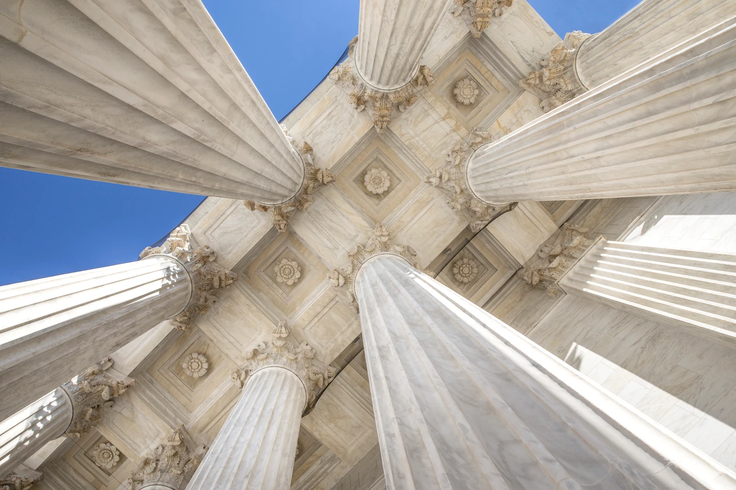 US Supreme Court Columns from Underneath offering an unusual perspective.